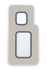 Creative typography letter B icon design sticker © Rawpixel.com