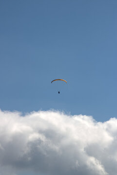 paraglider in the sky