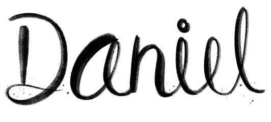 Hand drawn Daniel png font typography © Rawpixel.com