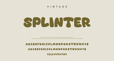Fototapeta premium Kids font alphabet. Doodle fonts set. Uppercase, lowercase, and number.