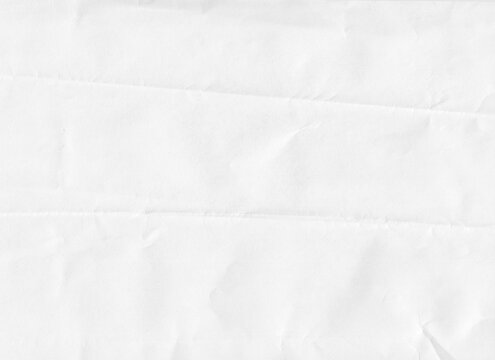White Paper Texture Horizontal Accordion Folds Multiple Parallel Creases Zigzag Folded Surface for Brochure Fold Design, Packaging Structure and Origami Installation Reference