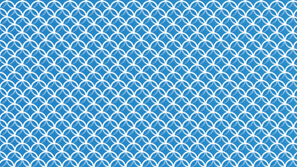 Blue fish scale pattern background texture with overlapping curves repeating pattern seamless texture mermaid scale wave pattern geometric curve background overlapping repeating seamless © Razia