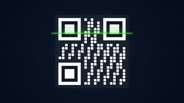 2D Barcode Scanner with Digital Verification Animation