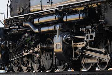 old steam engine, Big Boy 4014 parts © Sandra J Photography