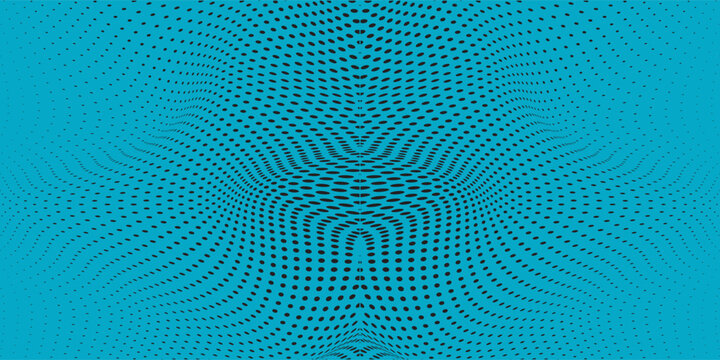 blue techno background perverted abstract wave abstract digital dot radio wavy overview sari illuminate. eps 10