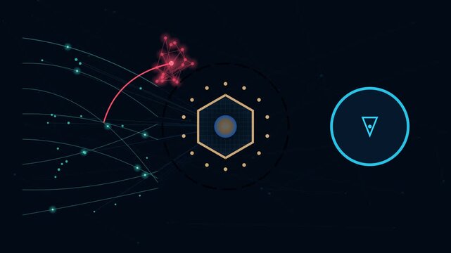Futuristic AI cybersecurity animation showing an artificial intelligence user behavior analytics agent learning normal activity patterns, identifying abnormal behavior, and generating automated securi