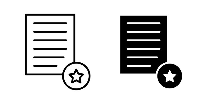 License icon flat outline in black
