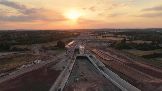 Large Scale Progress of High Speed Rail Construction During a Golden Sunset