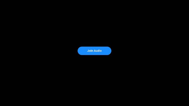 Solid black background video with a blue interface button overlay for digital presentation and video editing.