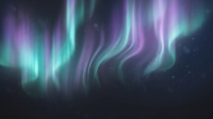 Naklejka premium Abstract Aurora Background with Soft Vertical Light Streaks in Teal and Violet on Dark Backdrop