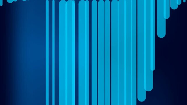 Abstract blue vertical lines background with geometric stripe pattern for digital design