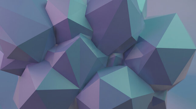 Abstract geometric shapes with pastel colors for background design