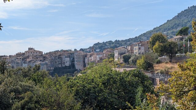 Historic village of Tourrettes sur Loup in the hills of southern France. 