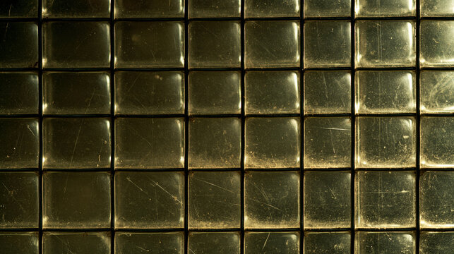 Square Glass Blocks Texture in Industrial Grid Wall