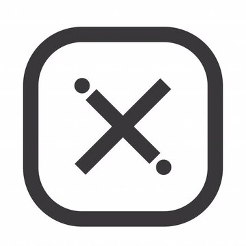 Rounded Cross animation icon for social media, presentations, videos, websites. Alpha Channel
