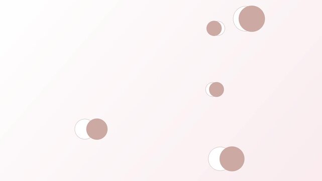 Soft moon phase pattern background loop with horizontal motion