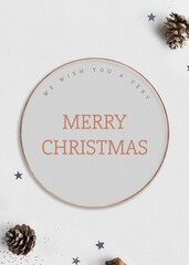 Christmas greetings invitation card template © Rawpixel.com