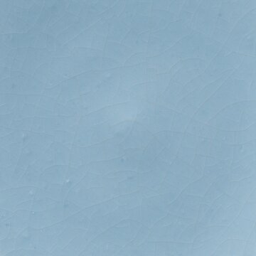 Handmade ceramic glaze with fine pale blue crackle