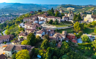 Naklejka premium View of Neive in the Province of Cuneo, Piedmont, Italy