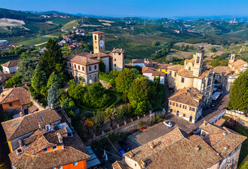 Naklejka premium View of Neive in the Province of Cuneo, Piedmont, Italy