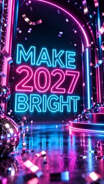 Make 2027 Bright With Colorful Lights and Shiny Decorations