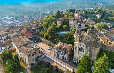 Naklejka premium View of Neive in the Province of Cuneo, Piedmont, Italy