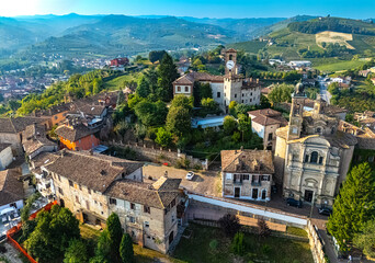 Naklejka premium View of Neive in the Province of Cuneo, Piedmont, Italy