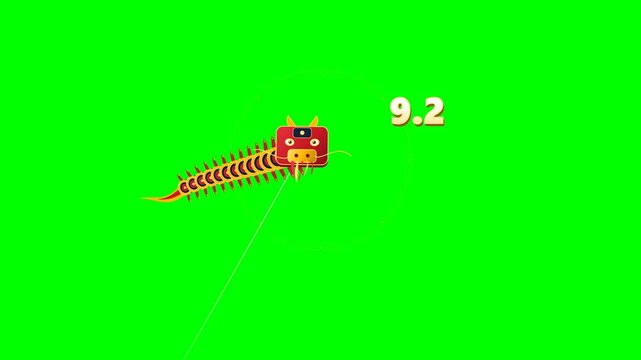 Premium chunky 2.5D animation for International Kite Day featuring a spectacular kite competition between three contestants: Dragon Kite, Butterfly Kite, and Peacock Kite