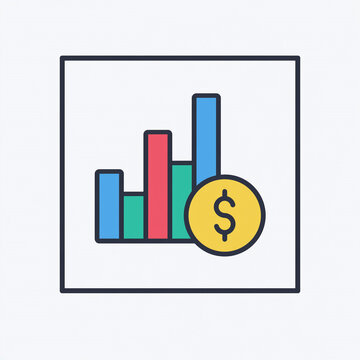 business graph template background