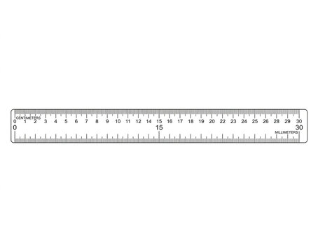 Straight Ruler Black and White
