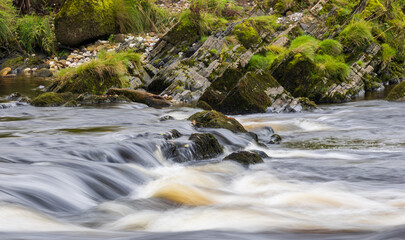 Flowing river water in United Kingdom © Phillip