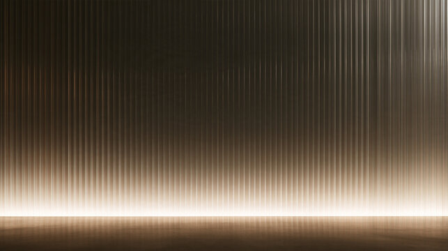 Corrugated Metal Surface with Bright Light