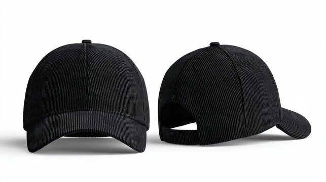 black baseball cap