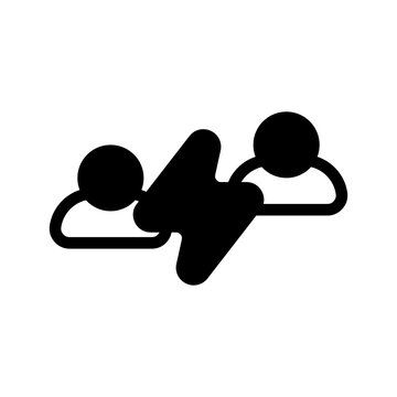 Vs Icon Vector Symbol Design Illustration