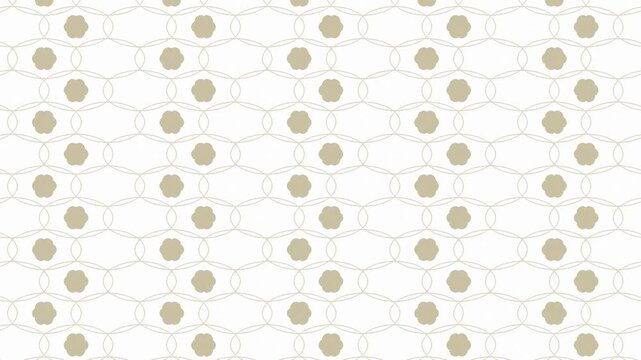 Seamless loop ivory tone-on-tone damask pattern background