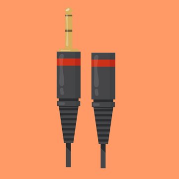 Guitar jack cables for audio equipment connection