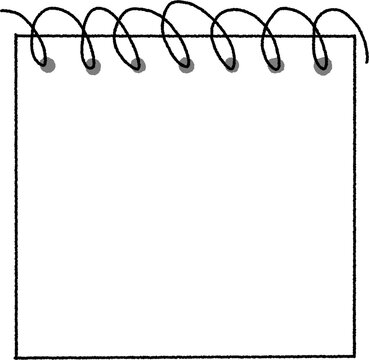 blank note paper on white background
