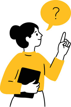 Student Asking a Question in Class