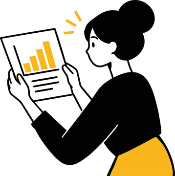 Business Report Analytics Illustration