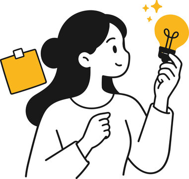 Business Idea Light Bulb Illustration