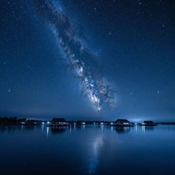  magical nightscape over Danau Sentarum