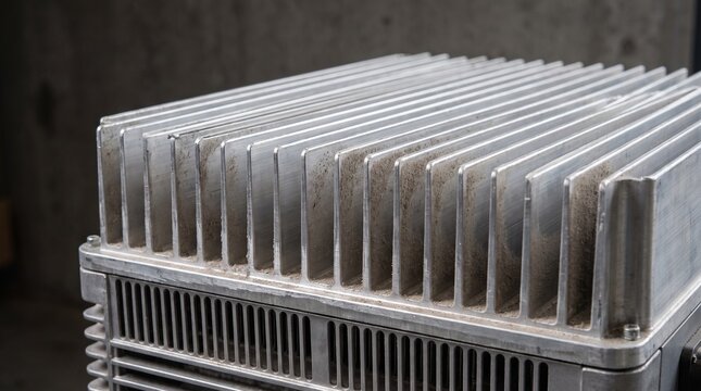 Aluminum heat sink fins, thermal cooling radiator and solar inverter component for electronics thermal management