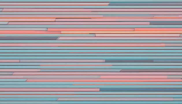 Interrupted lines by vertical gaps creating abstract visualization texture