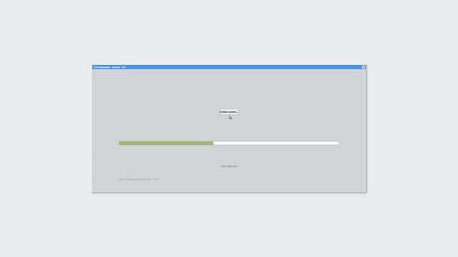 Loading progress bar animation set for user interface design