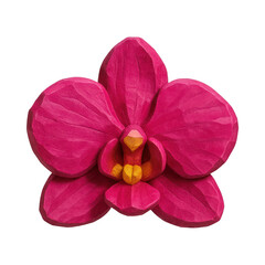 Fototapeta premium PNG Vibrant pink orchid illustration