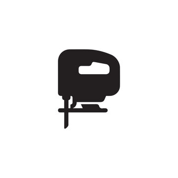 Jigsaw saw icon for wood cutting power tool
Jigsaw icon for wood cutting and curve cutting work.