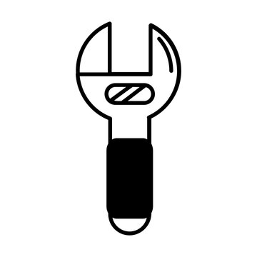 Adjustable wrench spanner repair tool icon