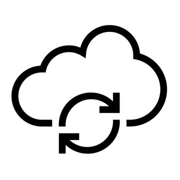 Cloud sync reload refresh arrows icon