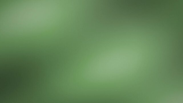 Moving abstract blurred zen green background, slow calm gradient loop for meditation, sleep and relaxation