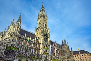 Fototapeta premium The New Town Hall and Marienplatz in Munich, Germany